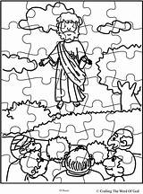Ascension Jesus Activity Sheets Puzzle Activities Sunday School Choose Board Lesson sketch template