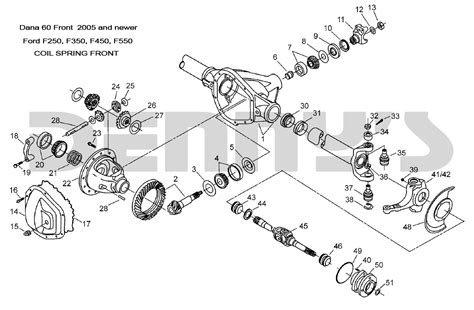 ford   front axle diagram