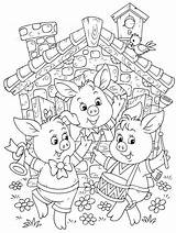Pigs Coloring sketch template
