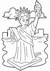 Statue Liberty Coloring Pages Stunning Niagara Falls Drawing Book Template Clipart Cliparts Color Printable Getdrawings Print Easy Getcolorings Library sketch template