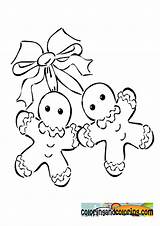 Coloring Christmas Cookies Doughboy Template sketch template