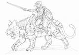 Battlecat Rubusthebarbarian Cat Heman sketch template