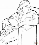 Coloring Son Father Dad Pages His Clipart Printable Clip Fathers Popular sketch template