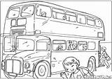 Buses sketch template