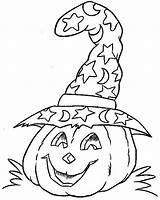 Halloween Coloring Pages Color Pumpkin Witch Hat Kids Ghost Windows Pumpkins Preschoolers Print Easy Printable Getdrawings Getcolorings Imageslist Visit Decoration sketch template