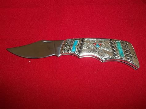 franklin mint collector pocket knife  indians motif catawiki