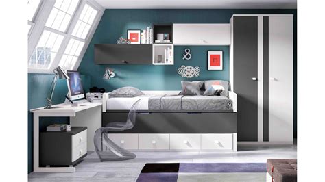 chambre dado moderne  deco chambre ados fille moderne gris designs simple