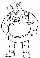 Shrek Ogre Ogro Orgre Colorier Personnages Biscuit sketch template