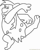 Fred Flintstone Coloring Dancing Pages Coloringpages101 Flintstones sketch template