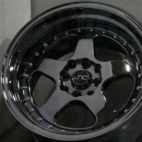 jnc    black chrome wheels rims set wheels