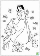 Neige Blanche Coloriage Pages Dinokids Princesse Visiter Snowwhite sketch template