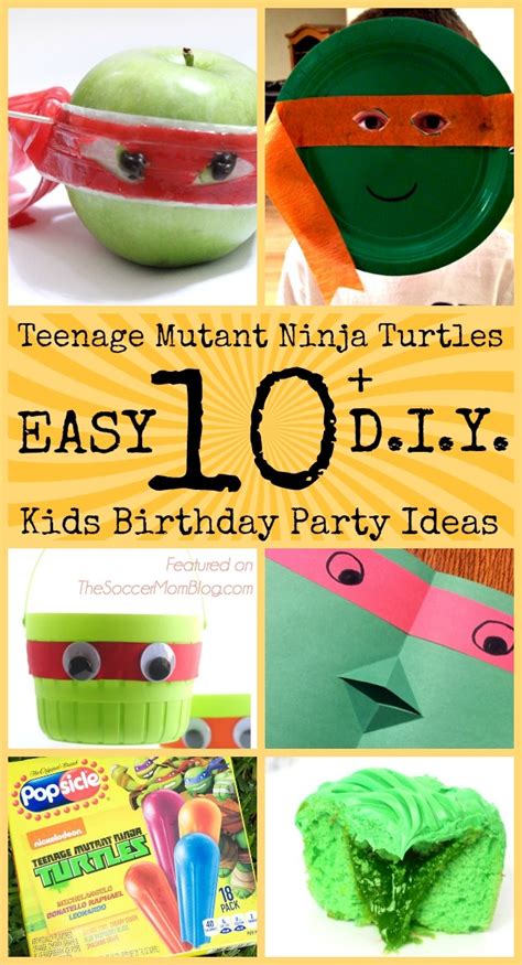 teenage mutant ninja turtles birthday party ideas  kids  soccer
