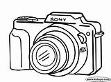 Camera Drawing Coloring Canon Sketch Sony Clipart Cameras Easy Pages Simple Kids Color Cliparts Printable Digital Photography Colouring Clip Library sketch template