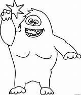Snowman Abominable Coloring Pages Yeti Printable Drawing Easy Simple Man Line Rudolph Kid Print Monster Snow Christmas Sheets Gingerbread Wecoloringpage sketch template