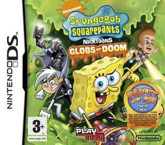 spongebob squarepants featuring nicktoons globs  doom nintendo ds