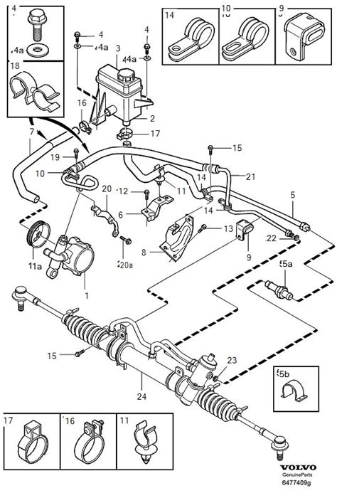 volvo tube pump servo steering  cyl exc bsm  cyl exc