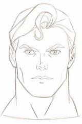 Superman Reeve sketch template