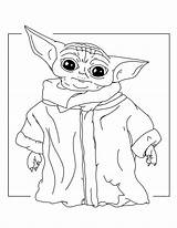 Yoda Coloring Baby Pages Rocks sketch template