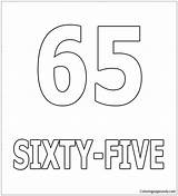 Number Pages Sixty Coloring Five Numbers sketch template