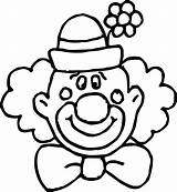 Clown Klauna Twarz Druku Kolorowanka Clowns Buzia Dziecka Malvorlagen Schablone Cyrk Obrazek Zirkus Colorier Pokoloruj Drukowanka sketch template