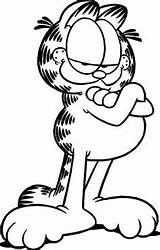 Garfield Coloring Pages Cat Odie Cartoon Wecoloringpage Printables Disney Drawings sketch template