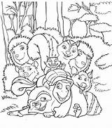 Over Coloring Pages Hedge Kids Print sketch template
