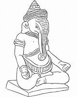 Ganesha sketch template