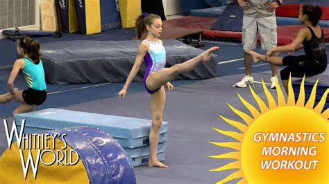 Gymnastics Morning Workout Whitney Bjerken Youtube