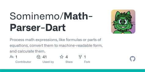 github sominemomath parser dart process math expressions  formulas  parts
