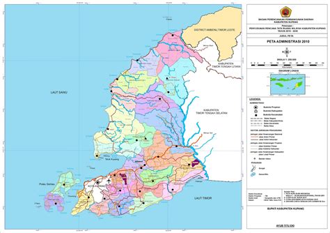 peta kota peta kabupaten kupang