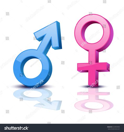 sex symbol gender man woman symbol stock vector 324954590