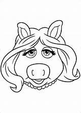 Piggy Muppets Kids Miss Coloring Pages Fun sketch template