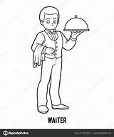 Waiter Waitress sketch template