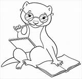 Coloring Weasel Coloringbay Colorare Weasels Disegni Tuesdays sketch template