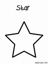 Coloring Object Star Designlooter sketch template