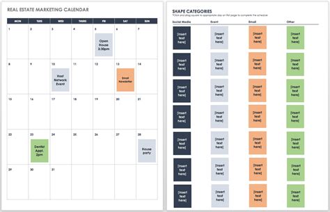 easy   digital marketing plan calendar template brown marder