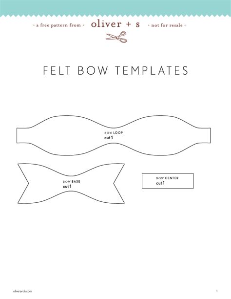 felt bows   pattern  tutorial felt bows bow template felt