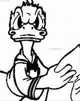 Coloring Duck Donald Angry Pixel Wecoloringpage sketch template