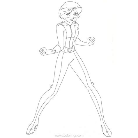alex  totally spies coloring pages xcoloringscom
