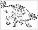 Ankylosaurus Prehistoric sketch template
