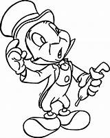Cricket Jiminy Drawing Clipartmag Coloring sketch template