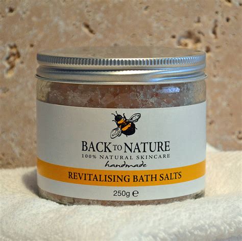 revitalising aromatherapy bath salts    nature skincare
