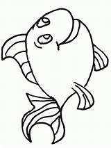 Fish Cartoon Clipart Coloring Pages Library sketch template