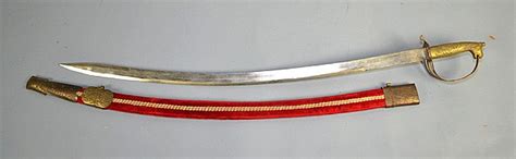 sold price  curved blade sword  red scabbard   indiaj