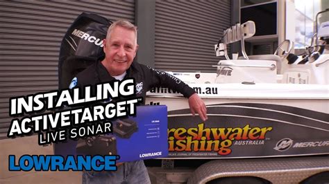 install  lowrance active target transducer youtube