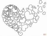 Coloring Pages Heart Torn Supercoloring Printable Puzzle sketch template