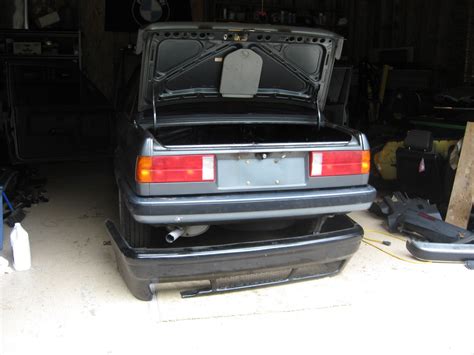 project  bmw   rear bumper removal