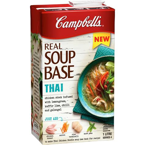 campbells real soup base thai  woolworths