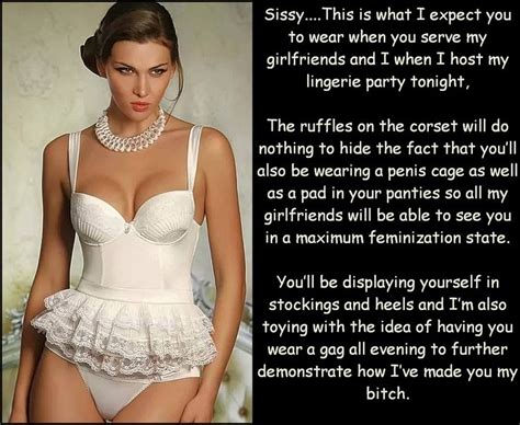 Pin On Sissy Lingerie Captions