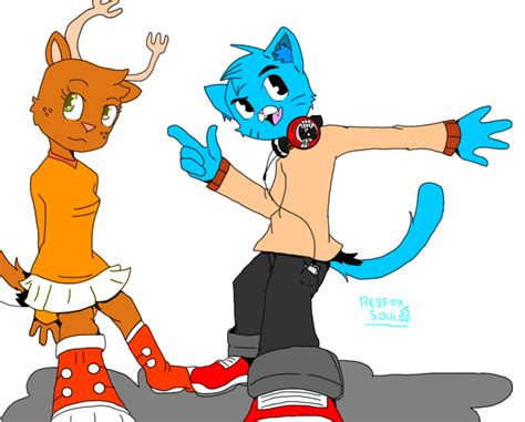 Gumball And Penny By Redfoxsoul On Deviantart